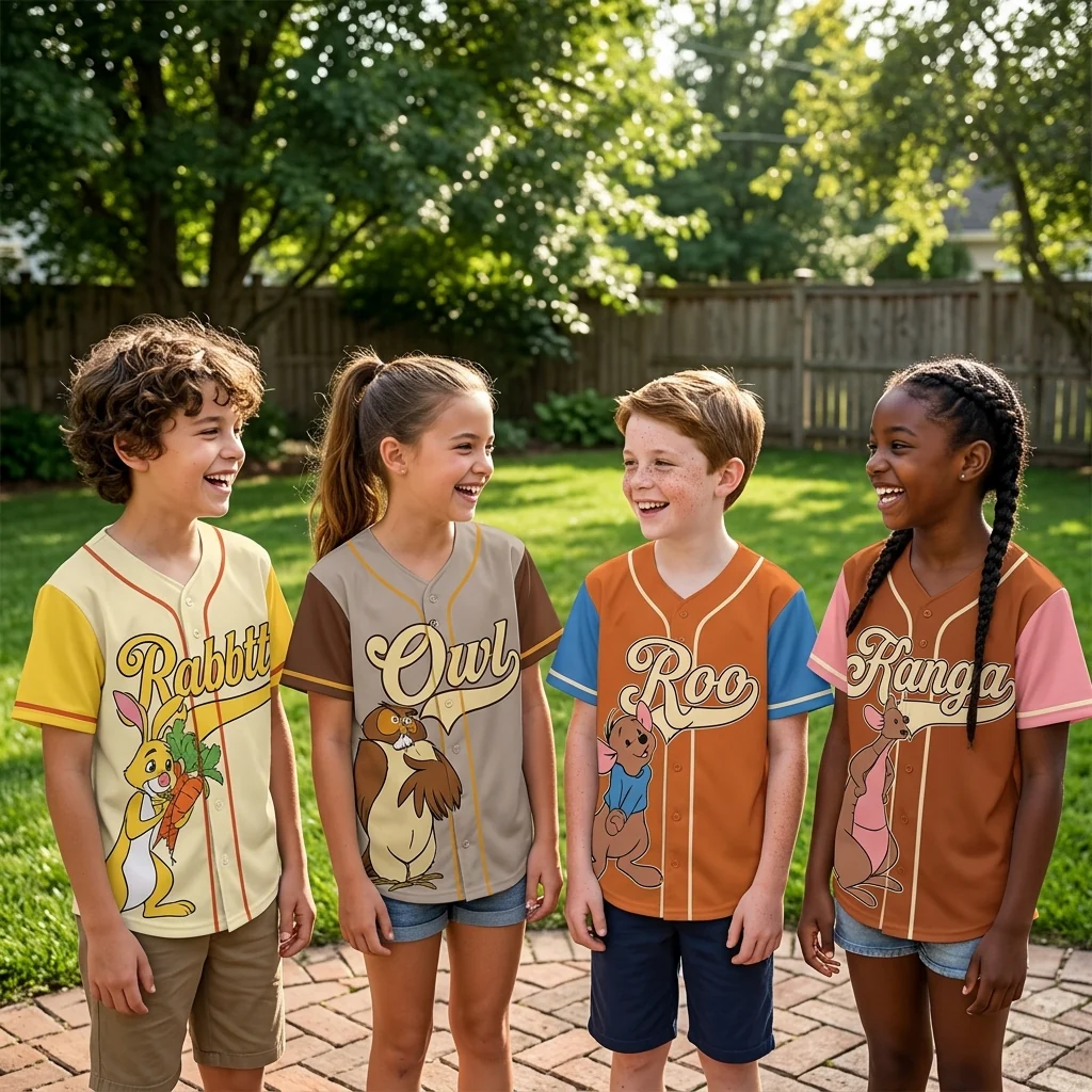 DSNY Honey Bear Celebrate 100 Years Of Friendship - Personalized Baseball Jersey For Kids, Youth, Adult - Gift For Movie Fans NL122 - Image 2