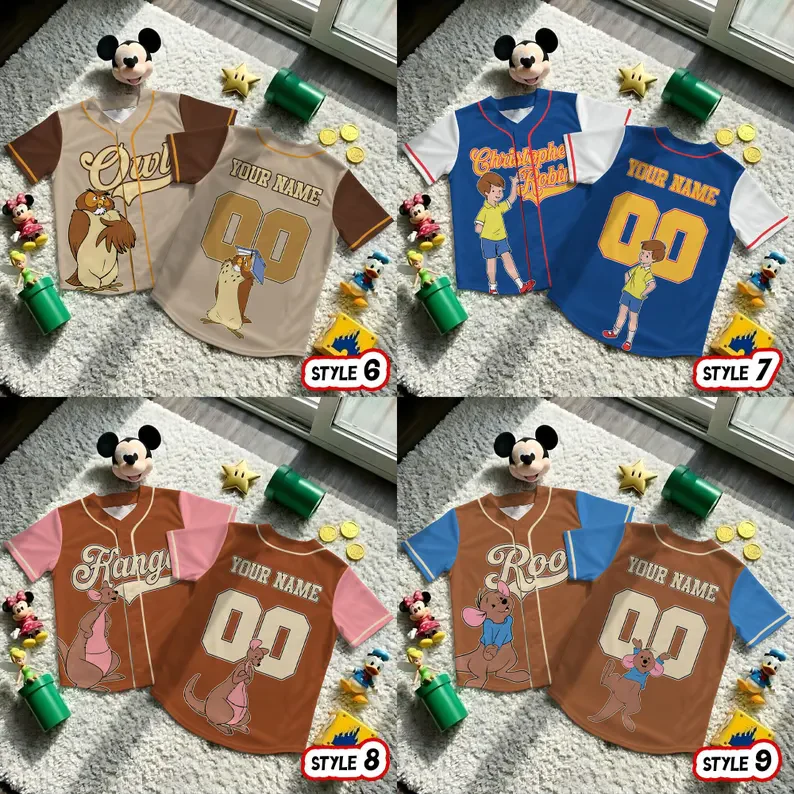 DSNY Honey Bear Celebrate 100 Years Of Friendship - Personalized Baseball Jersey For Kids, Youth, Adult - Gift For Movie Fans NL122 - Image 7