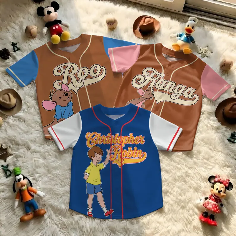 DSNY Honey Bear Celebrate 100 Years Of Friendship - Personalized Baseball Jersey For Kids, Youth, Adult - Gift For Movie Fans NL122 - Image 9