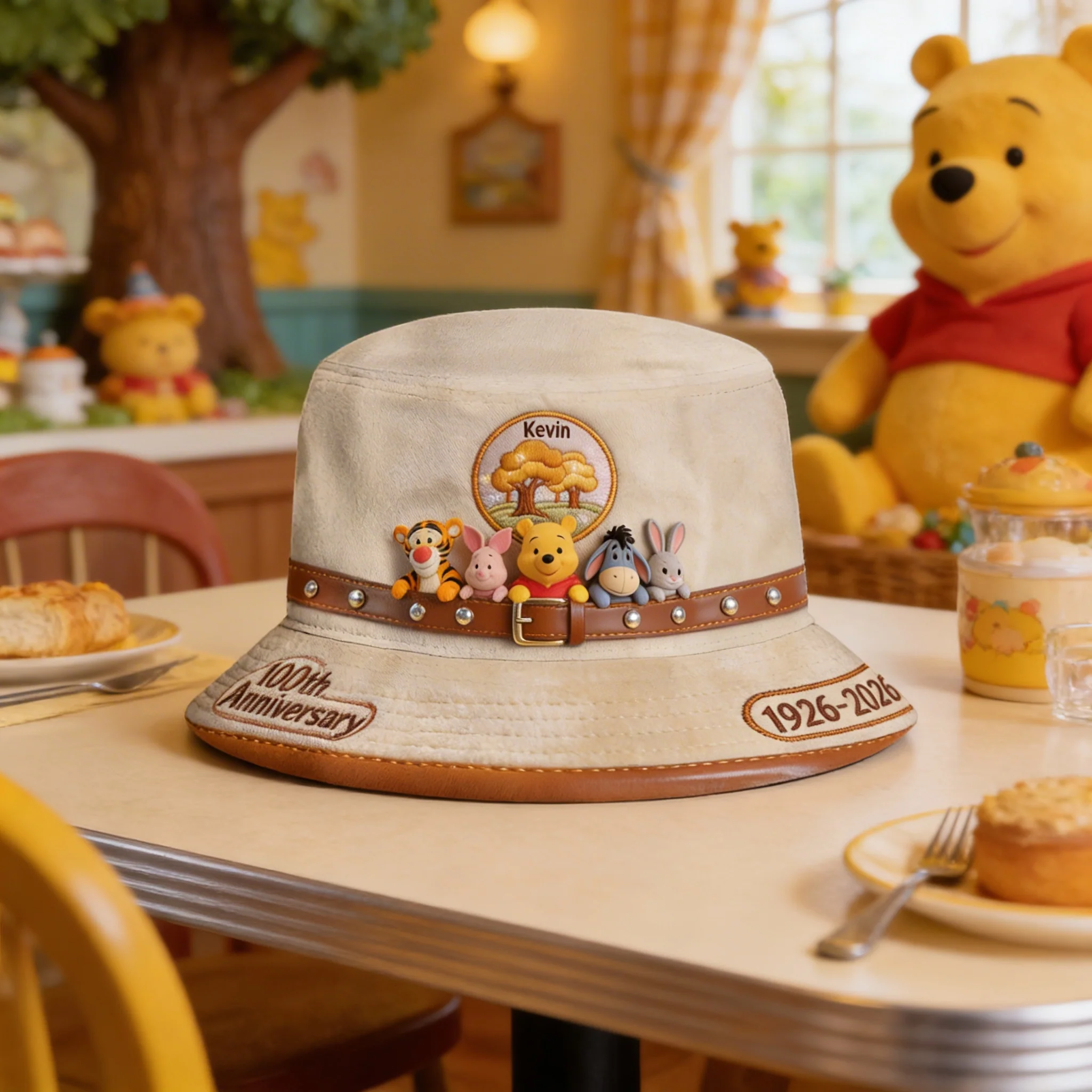 DSNY Honey Bear Celebrate 100 Years Of Friendship - Personalized Bucket Hat - Anniversary Gift For Movie Fans NL122