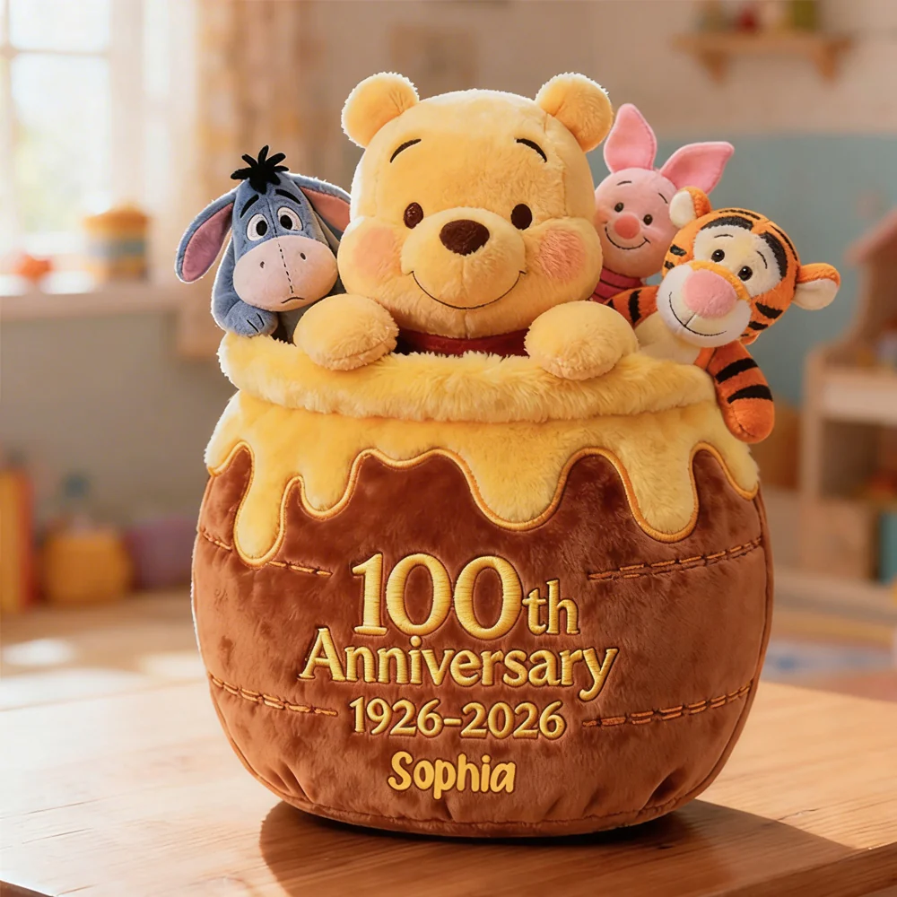 DSNY Honey Bear Celebrate 100th Anniversary - Personalized Custom Shaped Pillow - Gift For Movie Fans NL122