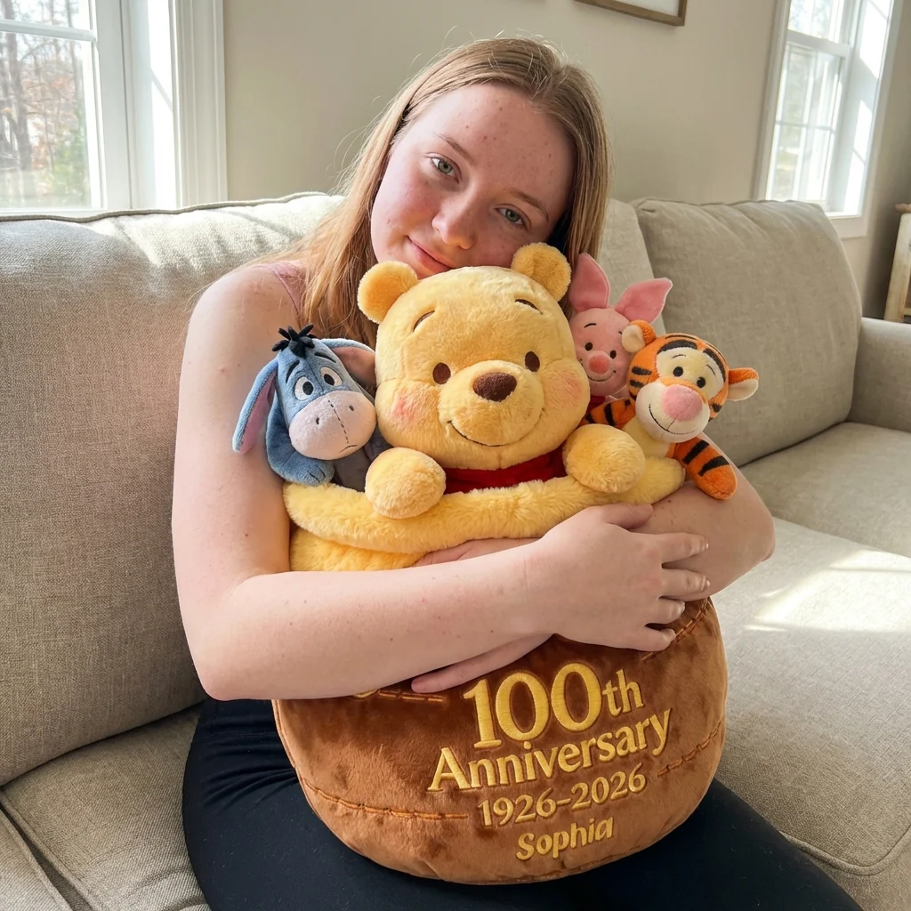 DSNY Honey Bear Celebrate 100th Anniversary - Personalized Custom Shaped Pillow - Gift For Movie Fans NL122 - Image 4