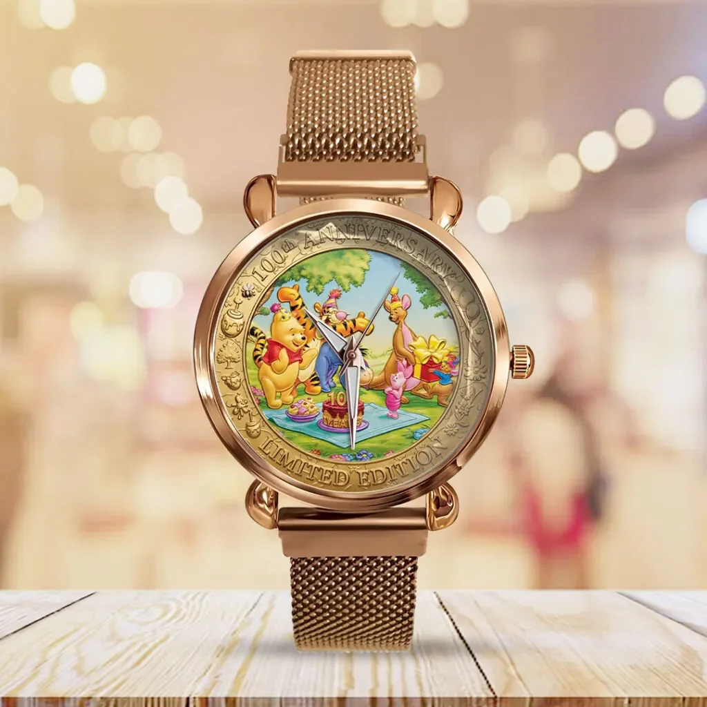 DSNY Honey Bear Celebrate Our 100th Anniversary Of Friendship - Personalized Hand Watch - Gift For Movie Fans - Image 3