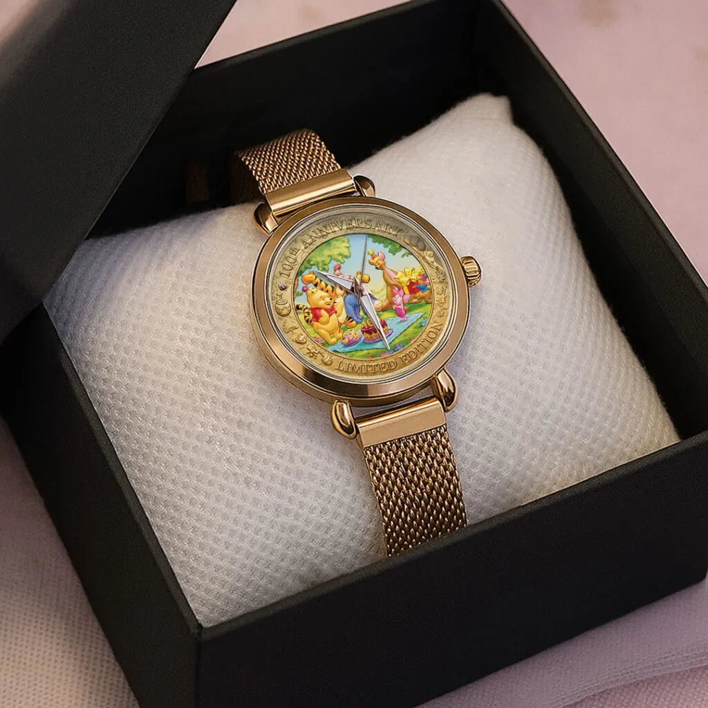 DSNY Honey Bear Celebrate Our 100th Anniversary Of Friendship - Personalized Hand Watch - Gift For Movie Fans - Image 4