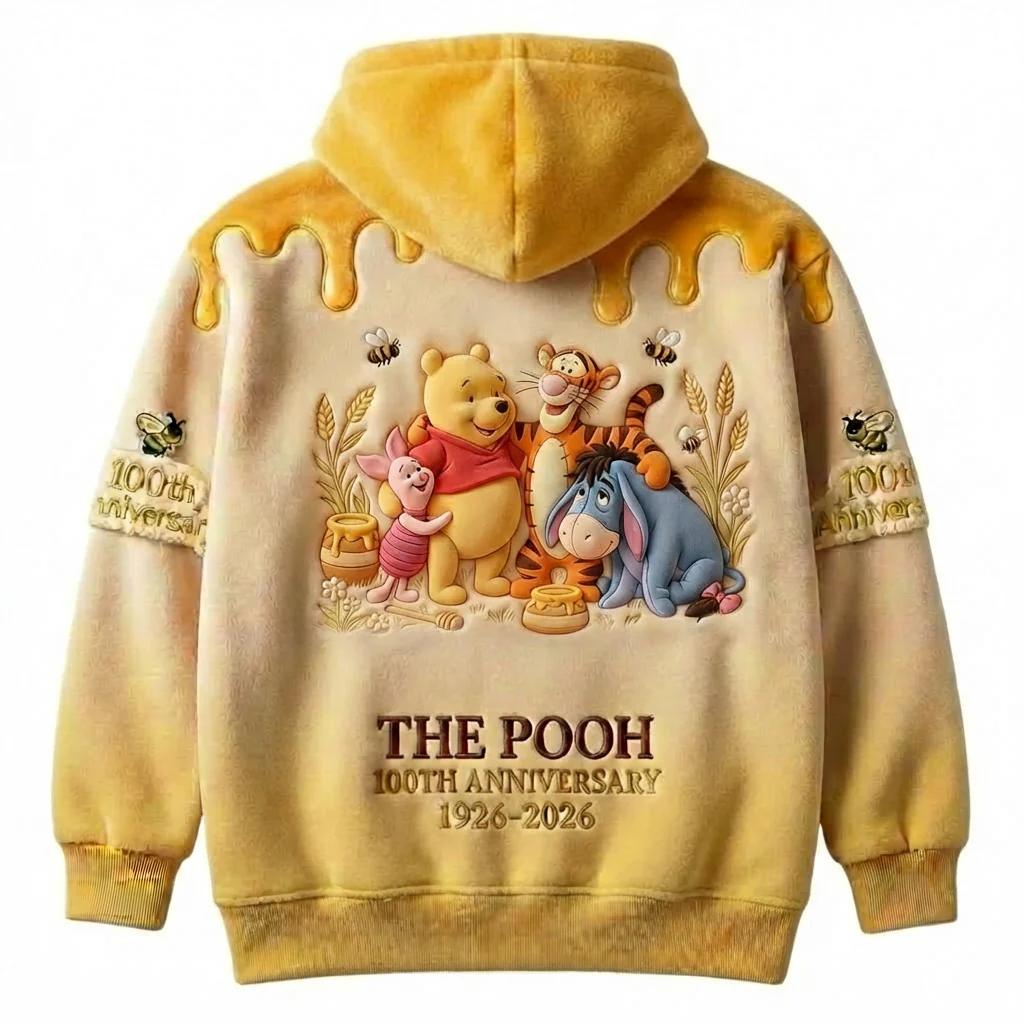 DSNY Honey Bear Celebrate Our 100th Anniversary - Personalized All Over Shirt - Gift For Movie Fans HH01 - Image 3