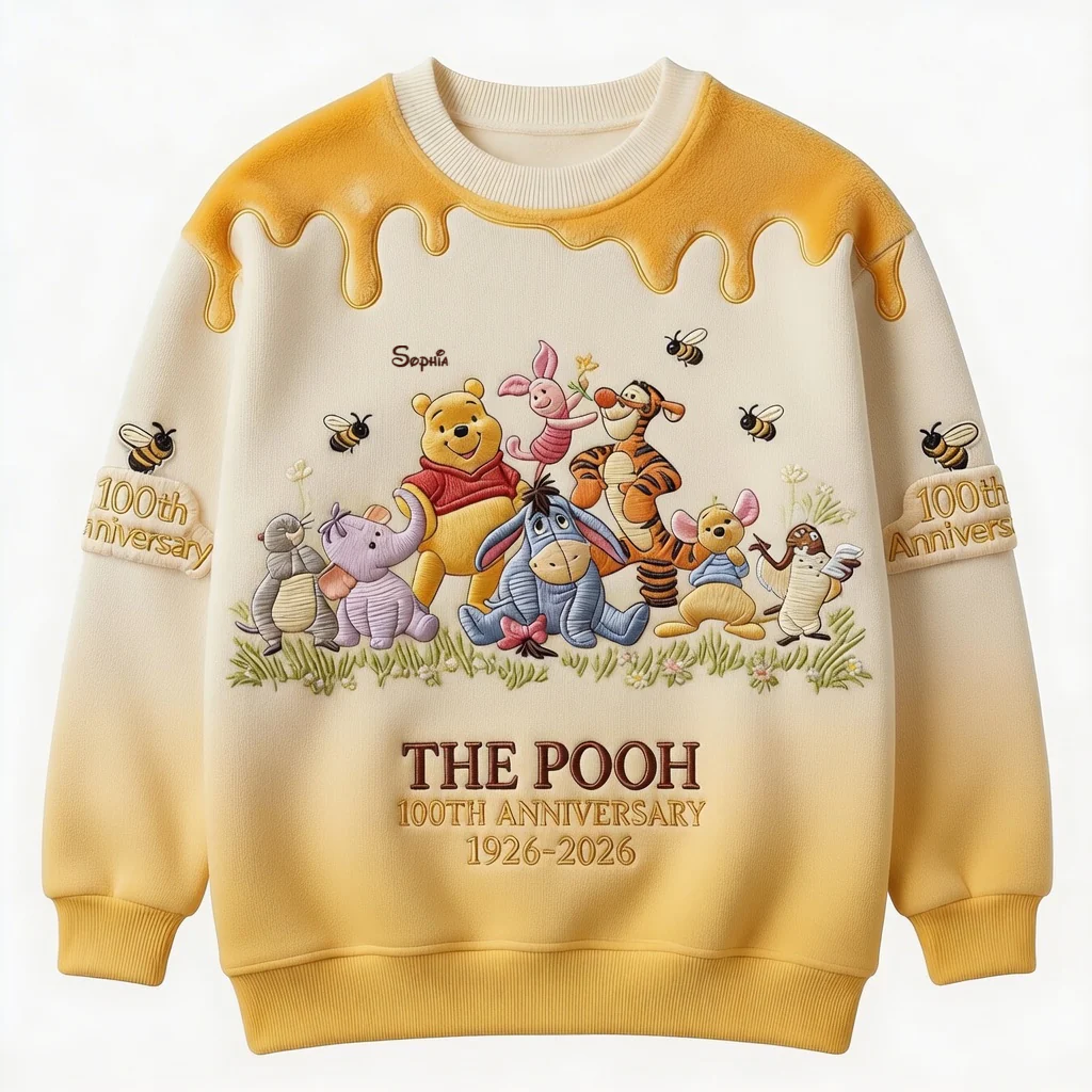 DSNY Honey Bear Celebrate Our 100th Anniversary - Personalized All Over Shirt - Gift For Movie Fans HH01 - Image 5