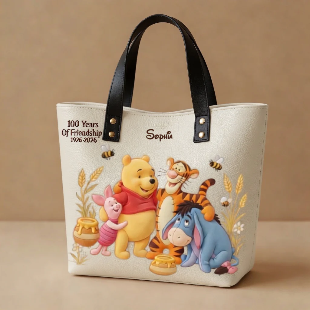 DSNY Honey Bear Celebrate Our 100th Anniversary - Personalized Tote Bag - Gift For Movie Fans HH01 - Image 4