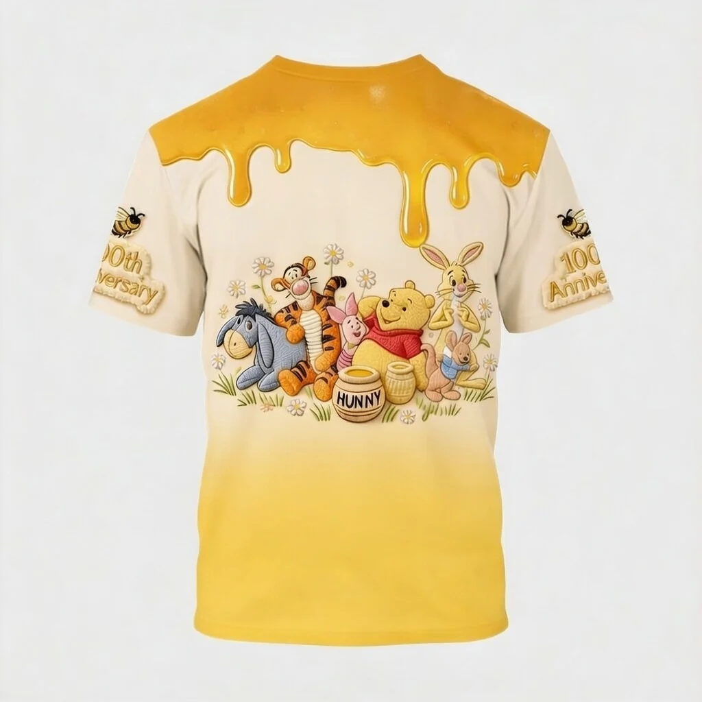 DSNY Honey Bear Celebrating A Century Of Friendship - Personalized All Over Shirt - Anniversary Gift For Movie Fans NL122 - Image 11