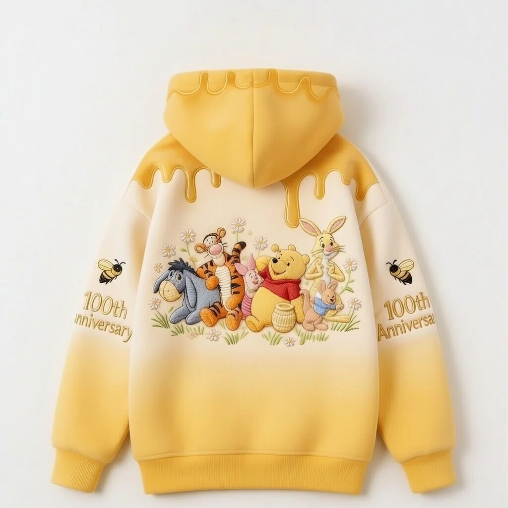 DSNY Honey Bear Celebrating A Century Of Friendship - Personalized All Over Shirt - Anniversary Gift For Movie Fans NL122 - Image 7