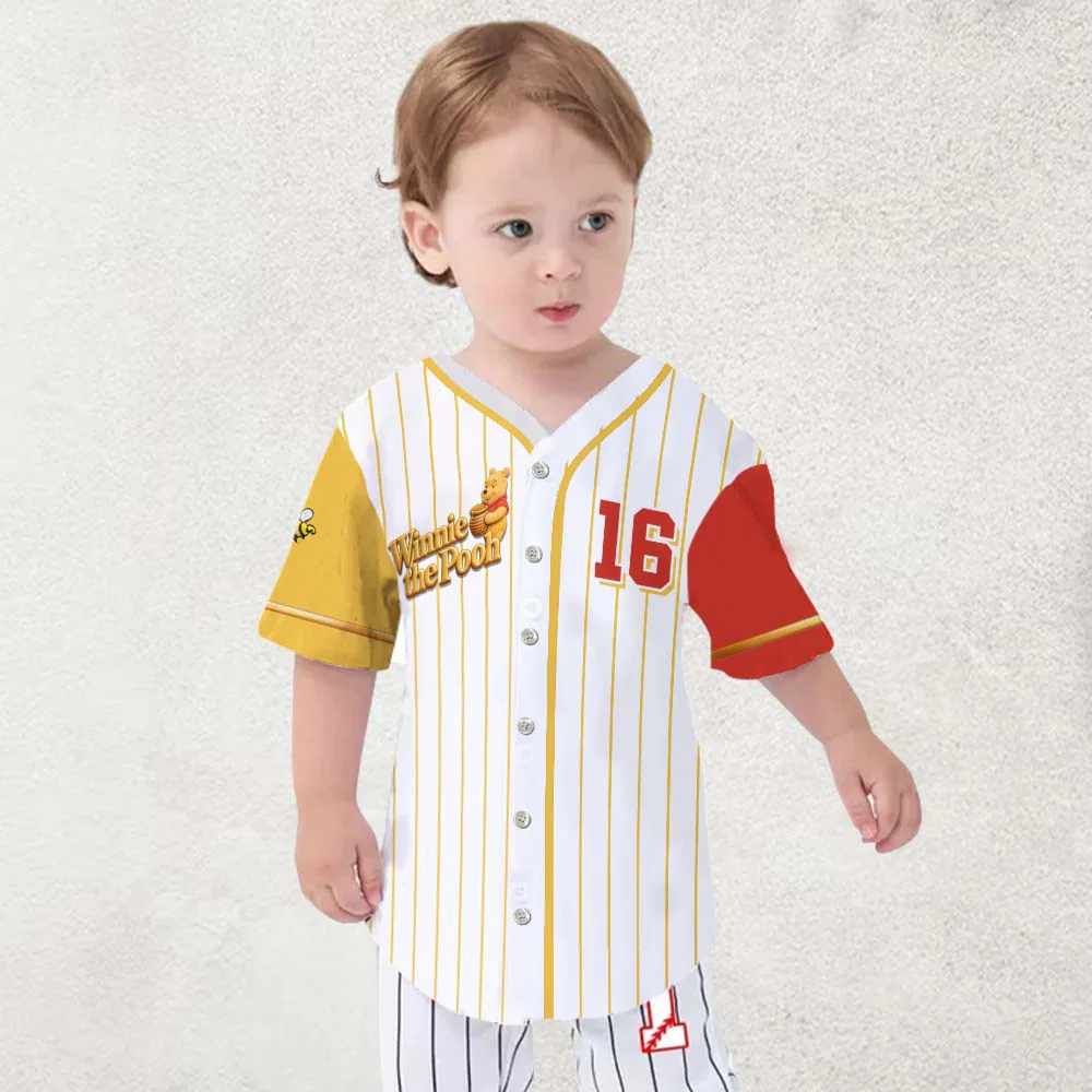 DSNY Honey Bear Friends - Personalized Baseball Jersey For Kids, Adult - Gift For Kids, Movie Fans NL122 - Image 3