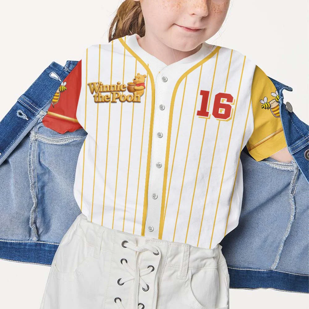 DSNY Honey Bear Friends - Personalized Baseball Jersey For Kids, Adult - Gift For Kids, Movie Fans NL122 - Image 6
