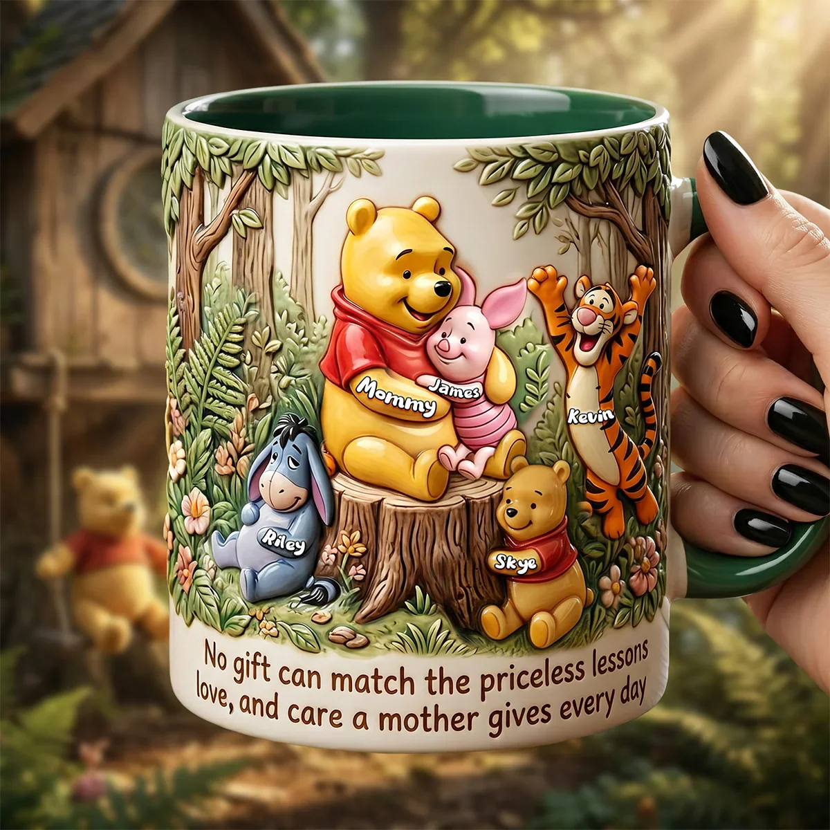 DSNY Honey Bear Loving Mama - Personalized Accent Mug - Gift For Mother's Day