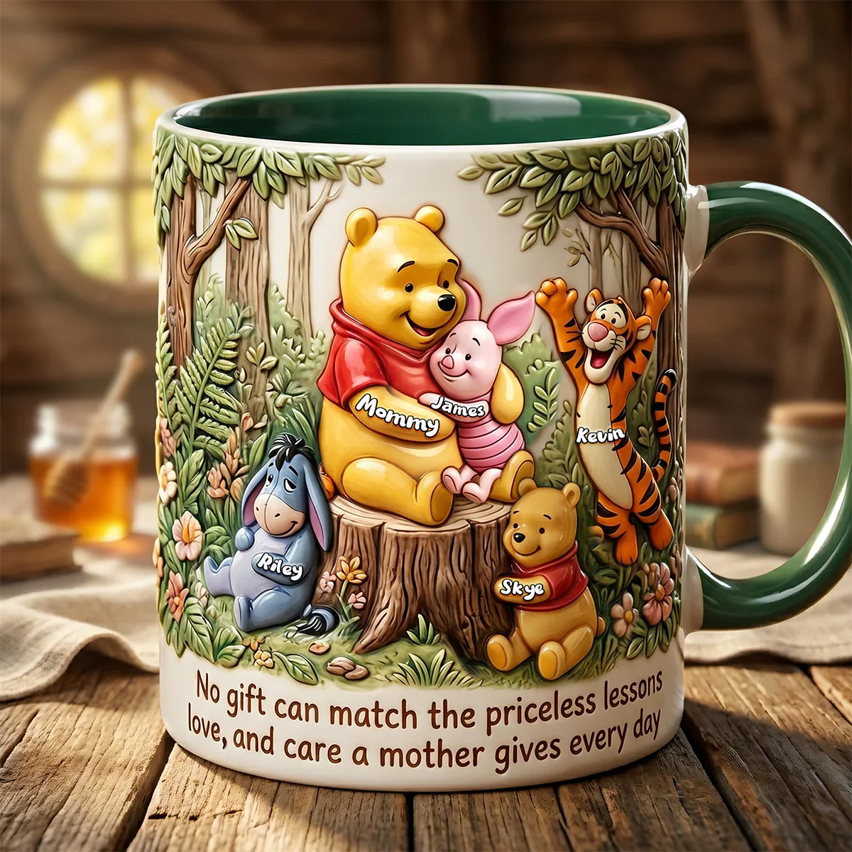 DSNY Honey Bear Loving Mama - Personalized Accent Mug - Gift For Mother's Day - Image 2
