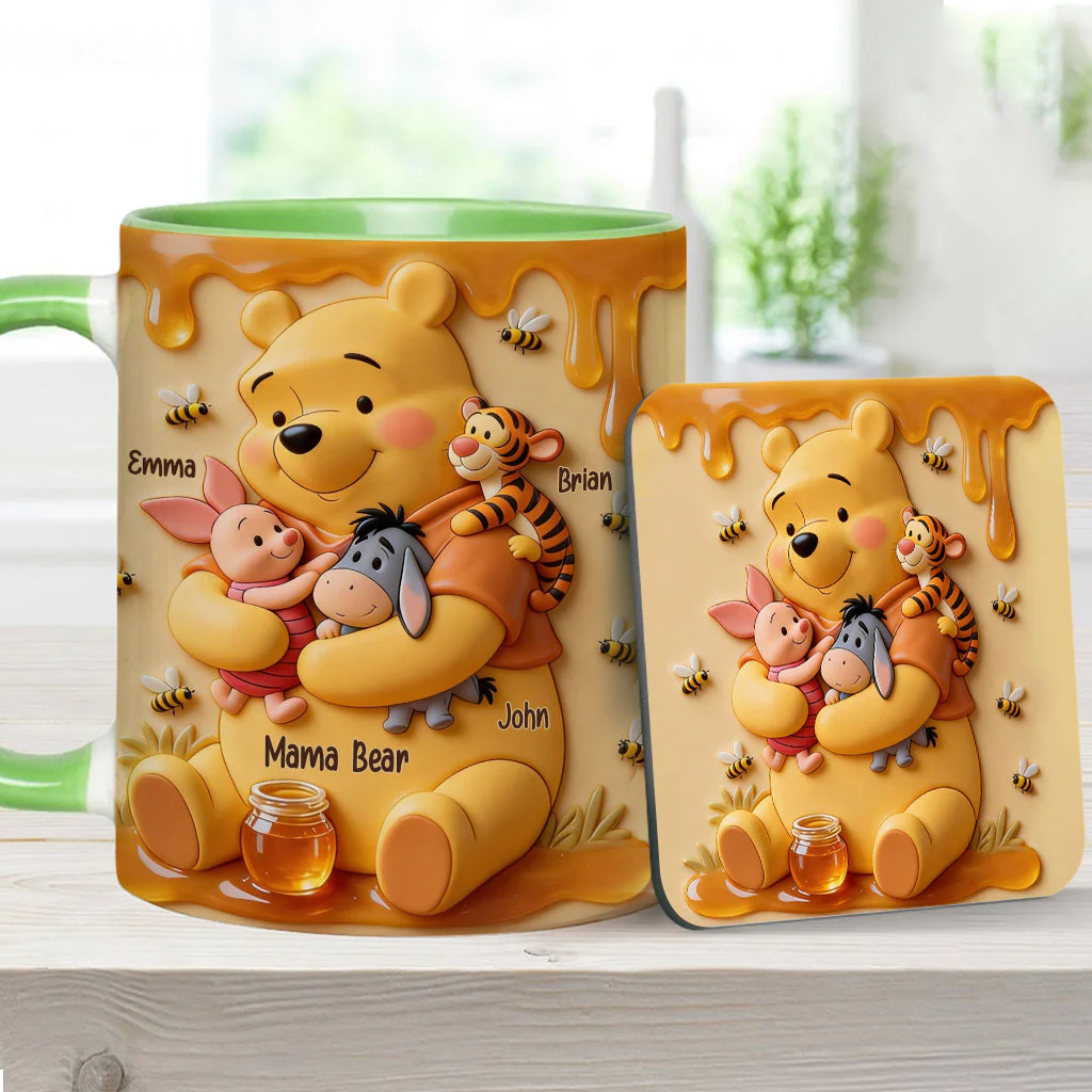 DSNY Honey Bear Mama - Personalized Accent Mug - Gift For Mom NL122 - Image 10