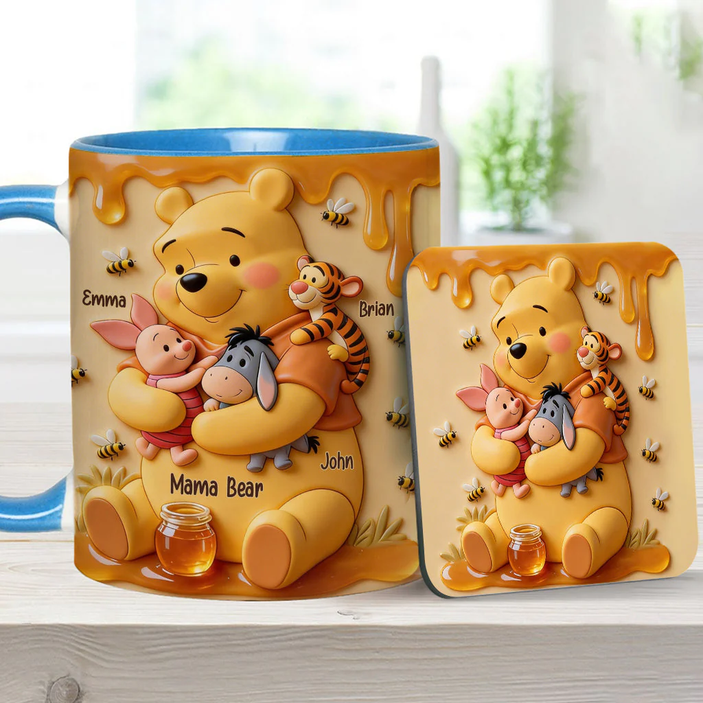 DSNY Honey Bear Mama - Personalized Accent Mug - Gift For Mom NL122 - Image 11