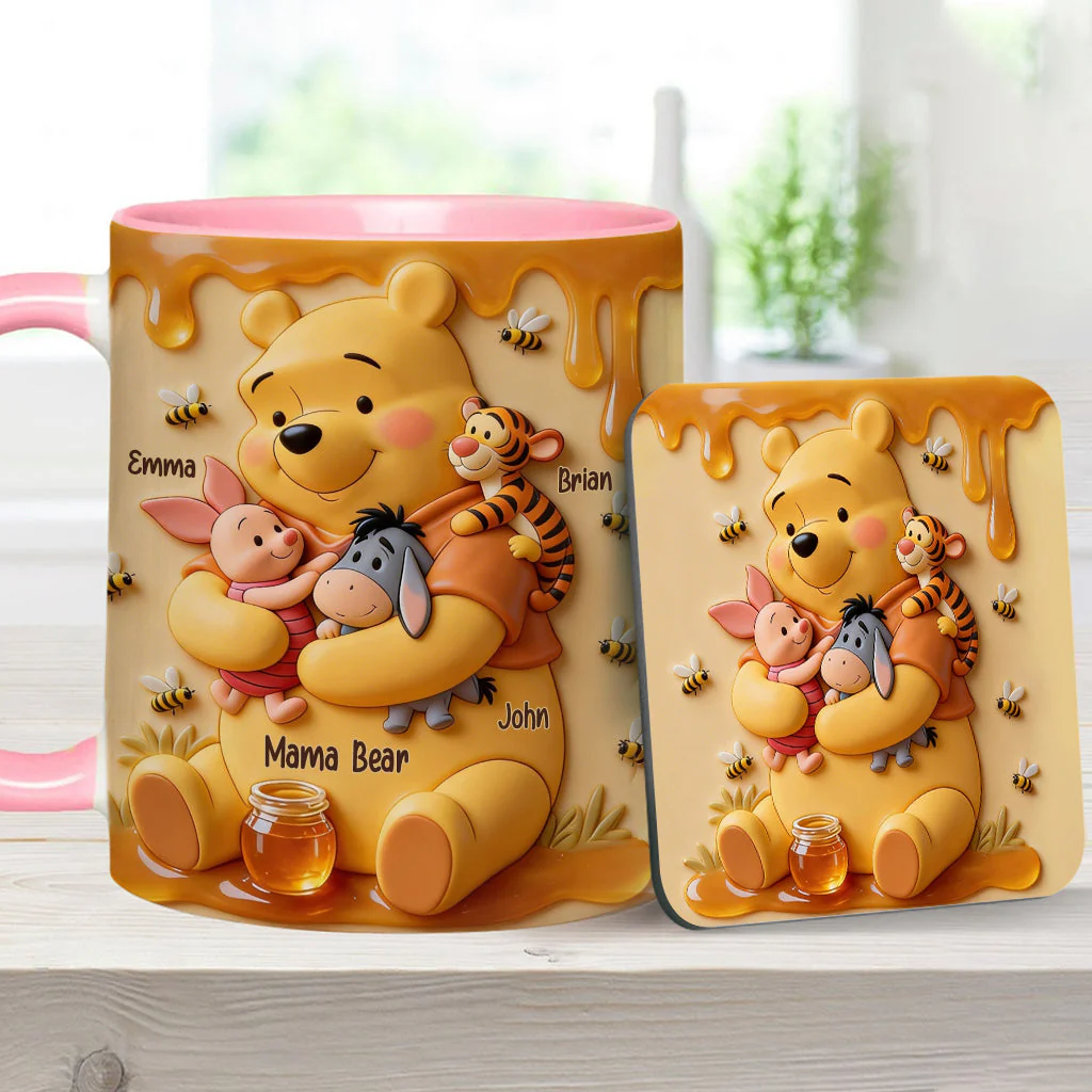 DSNY Honey Bear Mama - Personalized Accent Mug - Gift For Mom NL122 - Image 12