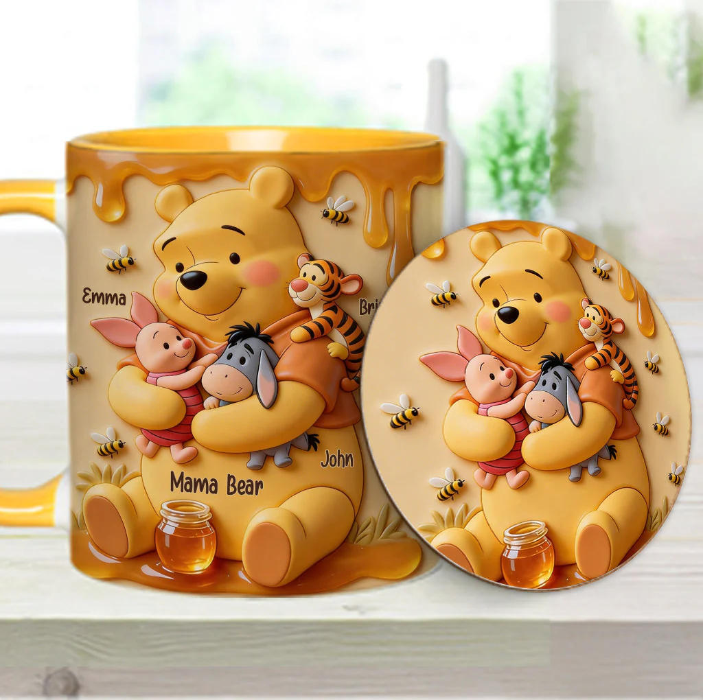 DSNY Honey Bear Mama - Personalized Accent Mug - Gift For Mom NL122 - Image 14