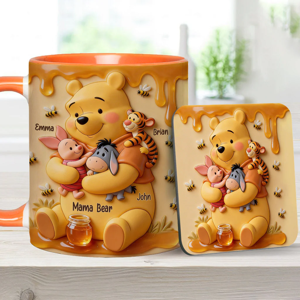 DSNY Honey Bear Mama - Personalized Accent Mug - Gift For Mom NL122 - Image 15