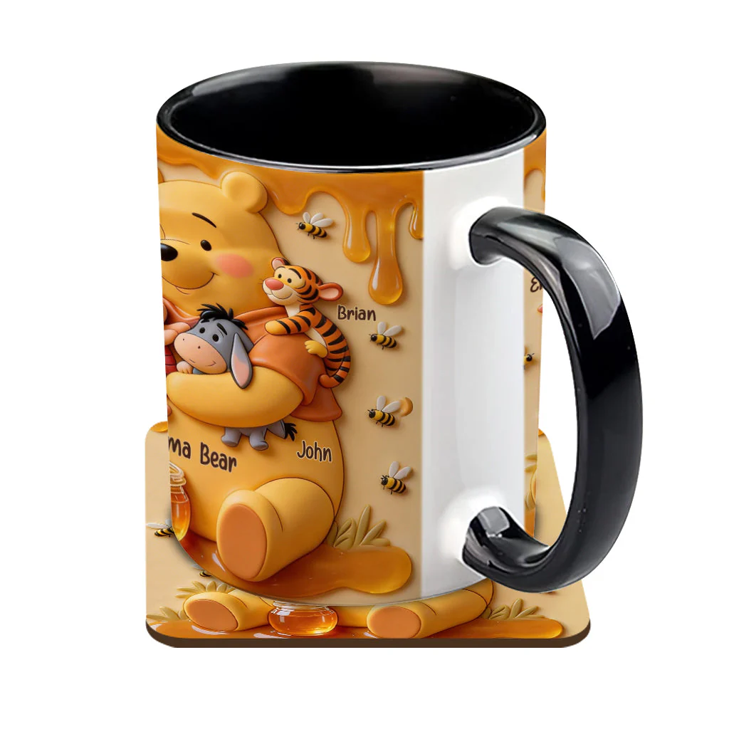 DSNY Honey Bear Mama - Personalized Accent Mug - Gift For Mom NL122 - Image 5