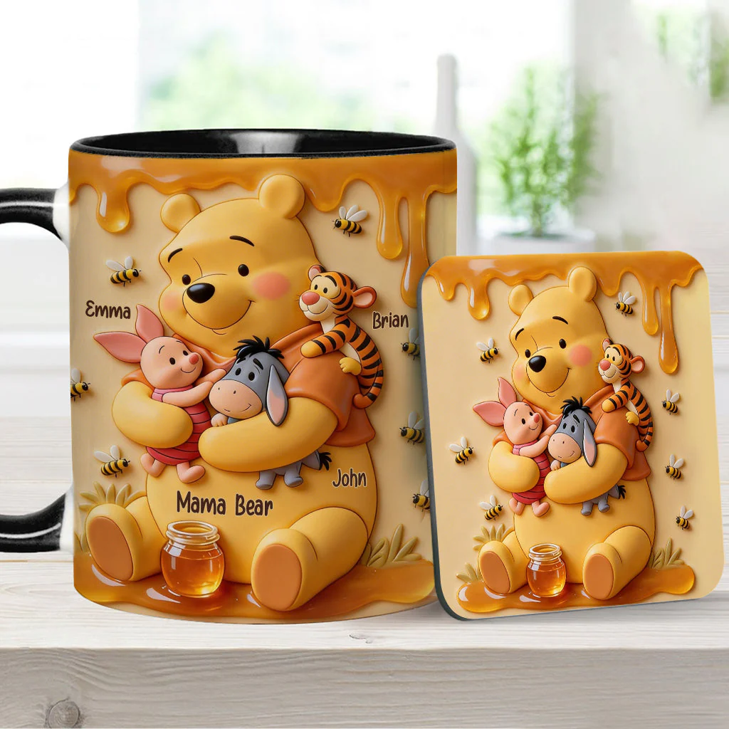 DSNY Honey Bear Mama - Personalized Accent Mug - Gift For Mom NL122 - Image 8
