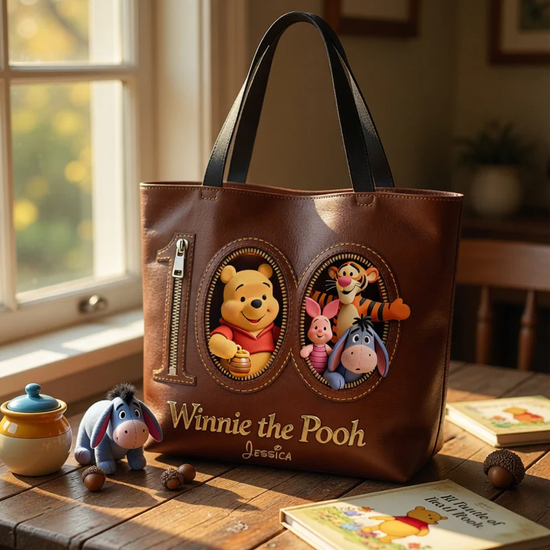 DSNY Honey Bear Our 100th Anniversary - Personalized Tote Bag - Gift For Movie Fans NL122