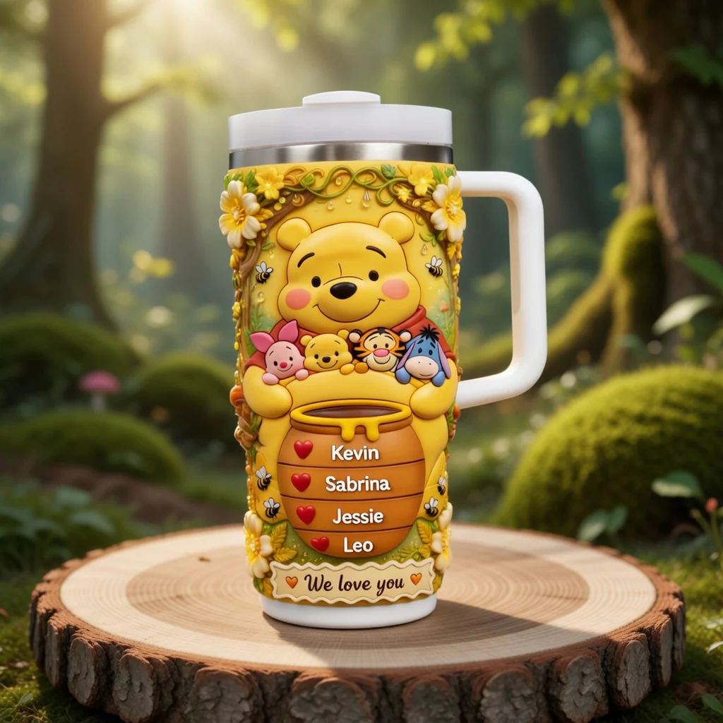 DSNY Honey Bear We Love You - Personalized Tumbler - Gift For Mom, Mother's Day, Movie Fans HH01 - Image 2