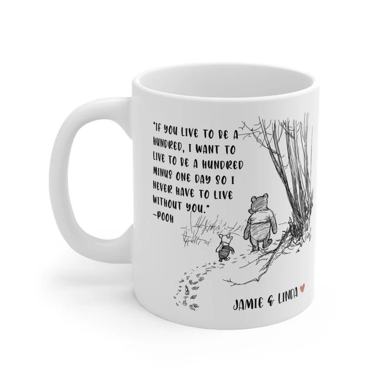 DSNY Honey Bear We'll Be Friends Forever - Personalized White Mug - Gift For Fan Movies, Friend HH01 - Image 4