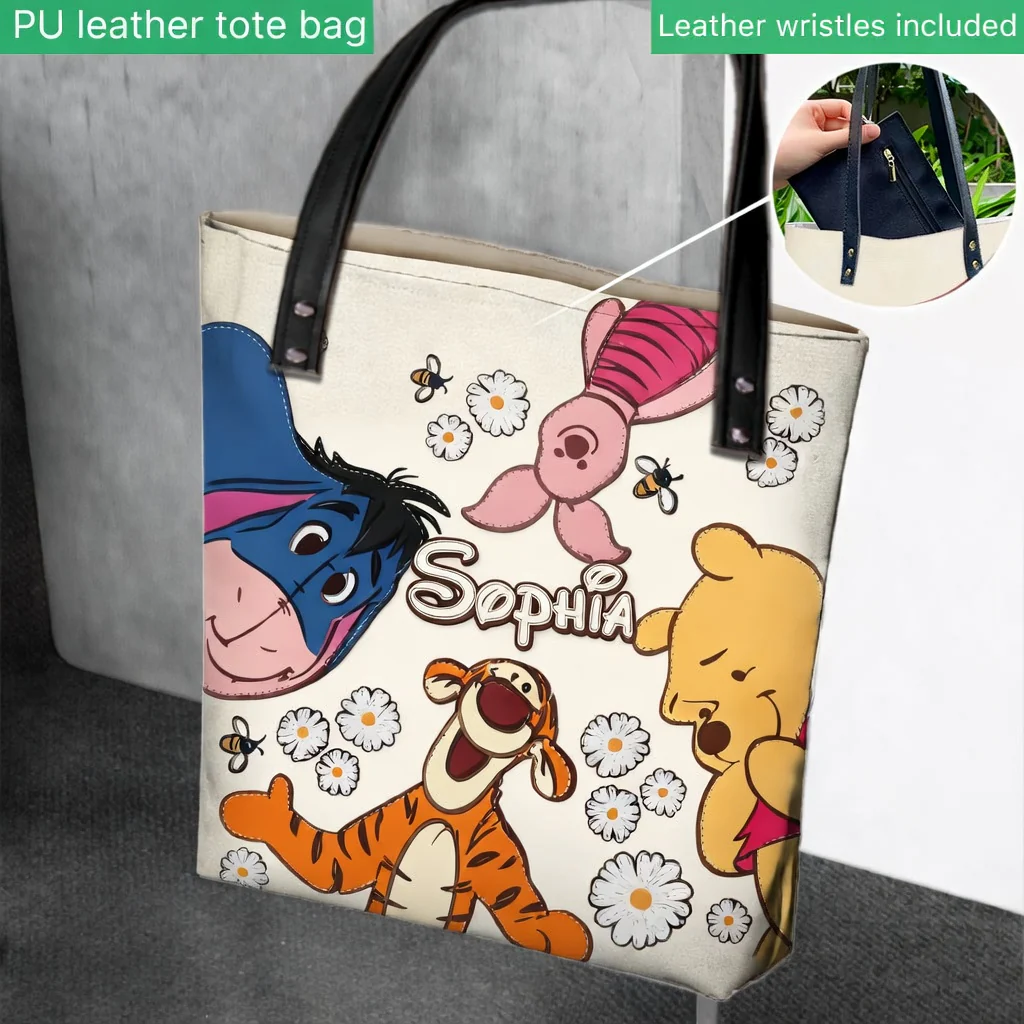 DSNY Honey Bear With Friends - Celebrate 100th Anniversary - Personalized Tote Bag - Gift For Fan Movies HH01 - Image 3