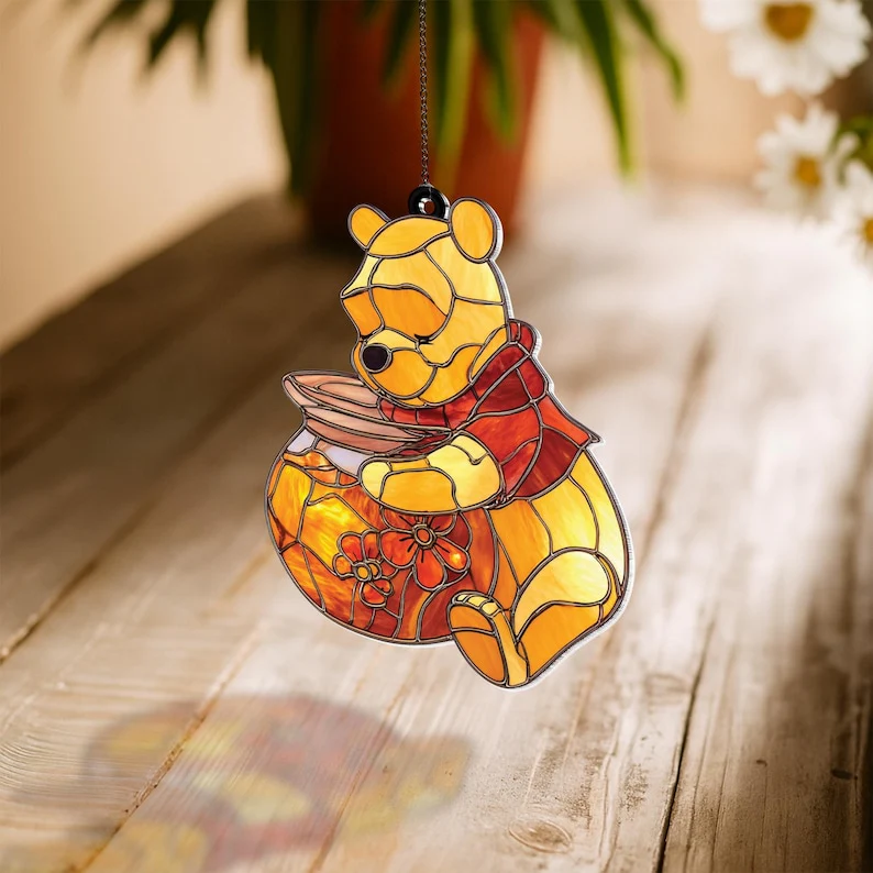 DSNY Honey Bear With Friends - Personalized Suncatcher - Gift For Fan Movies HH01 - Image 6