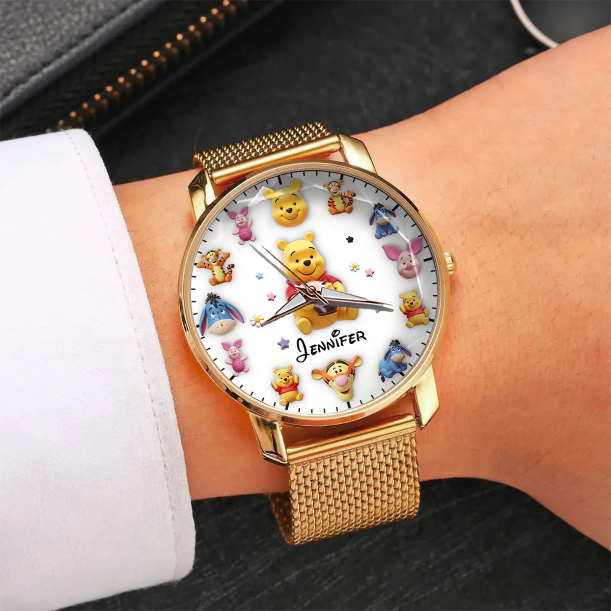 DSNY Honey Bear With Friends - Personalized Women Hand Watch - Gift For Her, Fan Movies HH01 - Image 4