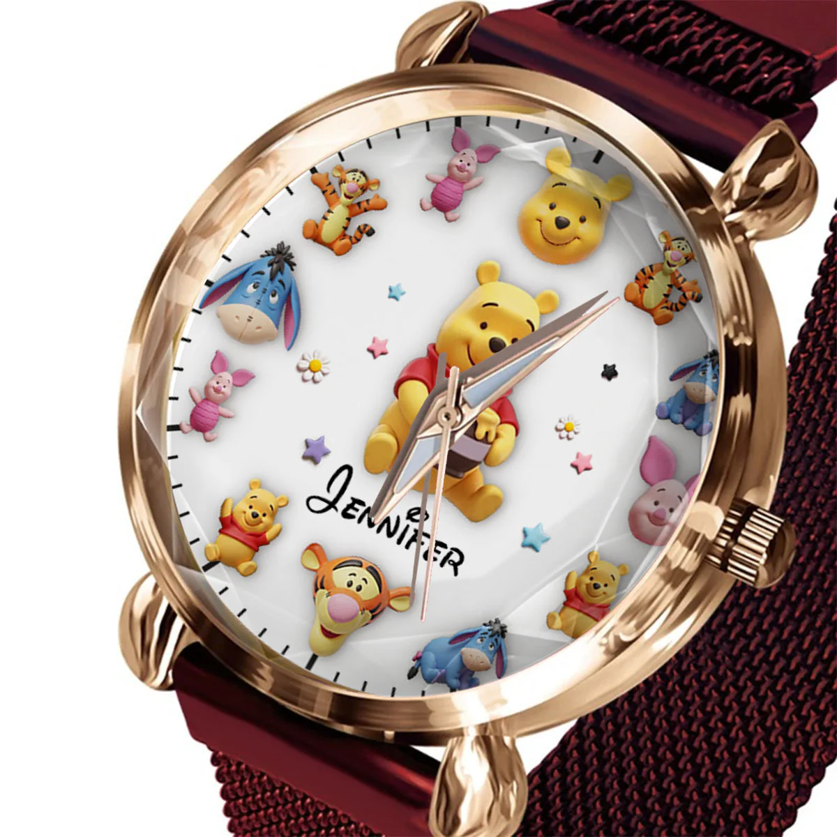 DSNY Honey Bear With Friends - Personalized Women Hand Watch - Gift For Her, Fan Movies HH01 - Image 6