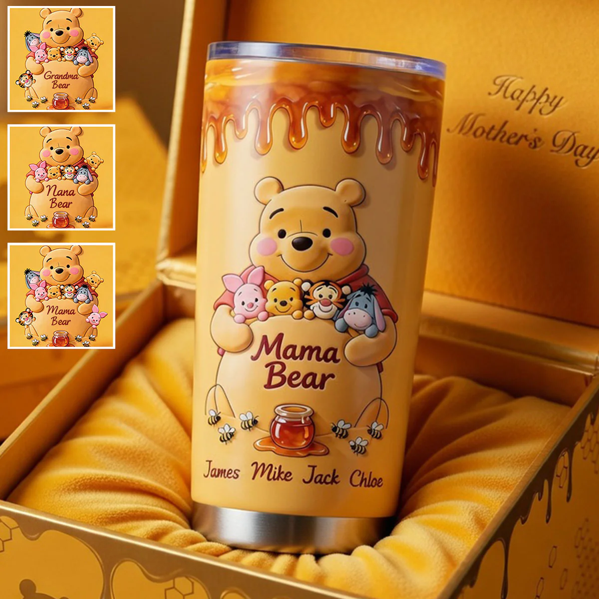 DSNY Honey Mama Bear - Personalized Tumbler - Gift For Mom, Movie Fans NL122