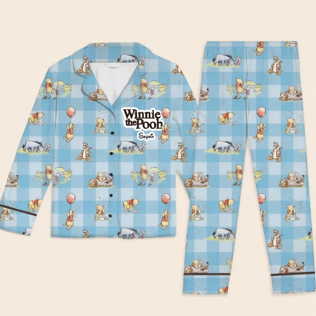 DSNY Just A Girl Who Loves Honey Bear - Celebrate 100th Anniversary - Personalized Pajama - Gift For Her HH01 - Image 5