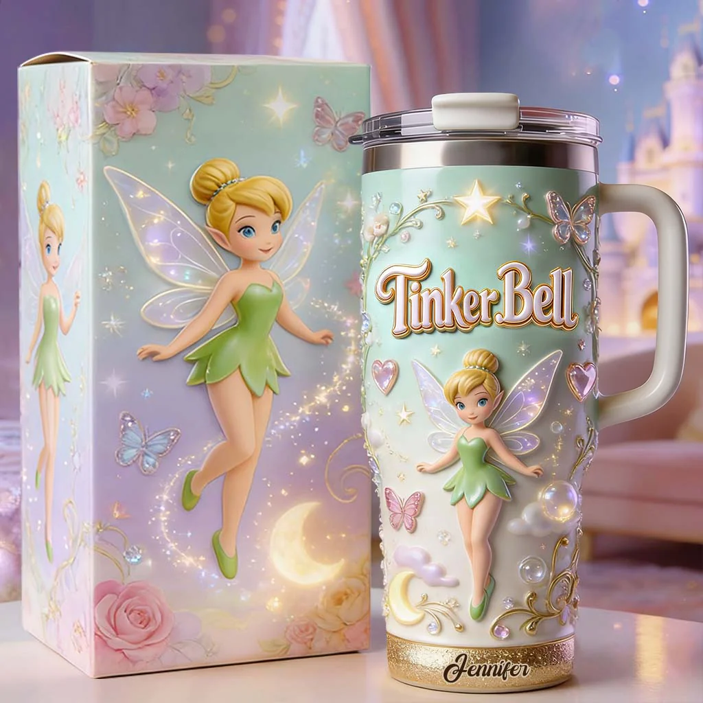 DSNY Just Loves Flying Fairy - Personalized Tumbler - Gift For Fan Movies