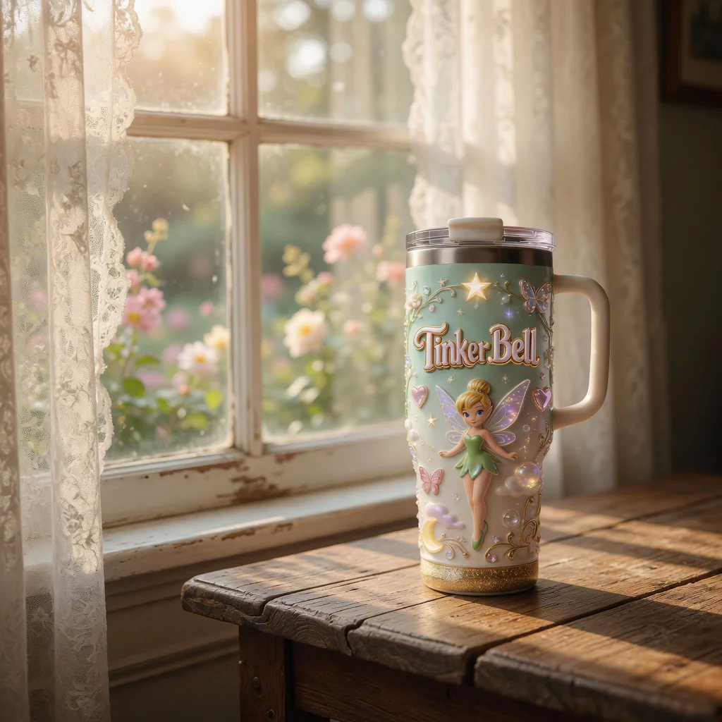 DSNY Just Loves Flying Fairy - Personalized Tumbler - Gift For Fan Movies - Image 3