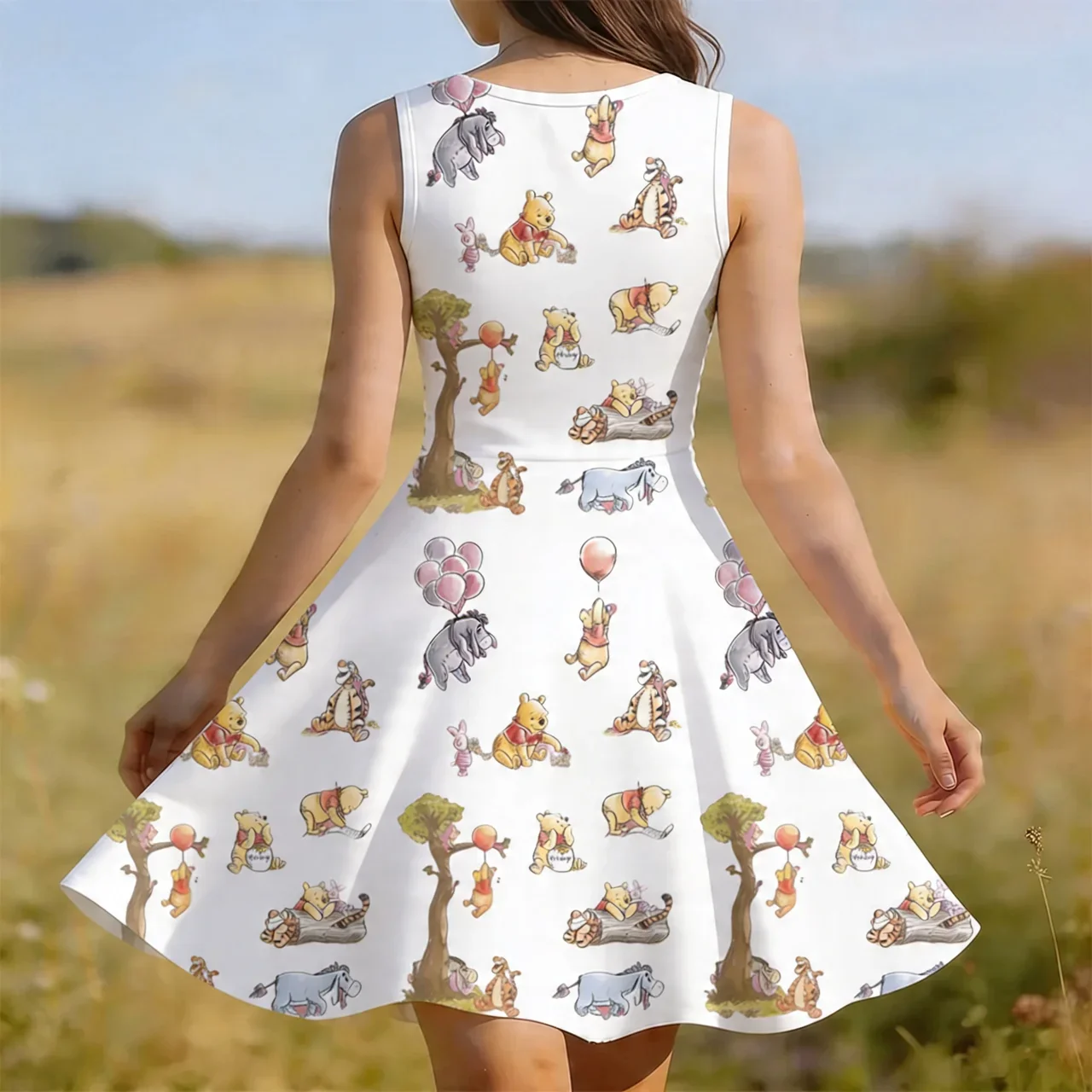 DSNY Just Loves Honey Bear - Celebrate 100th Anniversary - Personalized Skater Dress - Gift For Her, Movie Fans HH01 - Image 3