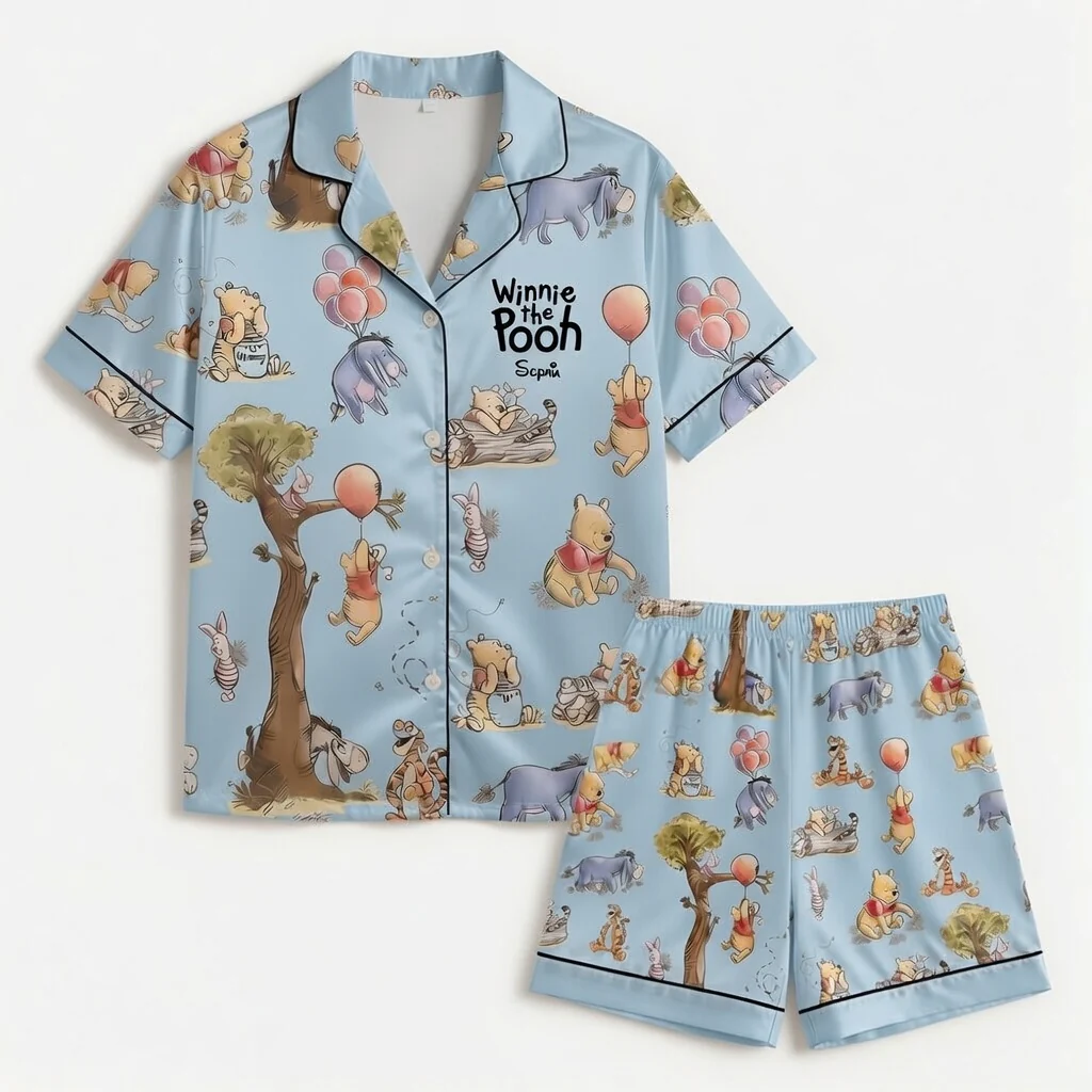 DSNY Just Loves Honey Bear - Personalized Short Pajama - Gift For Mother's Day, Movie Fans NL122 - Image 9