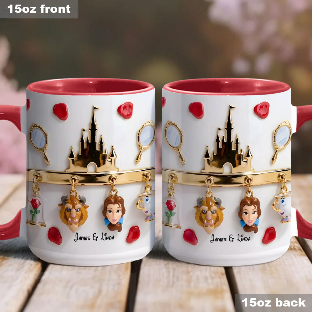 DSNY Love Story - Personalized Accent Mug - Gift For Couple, Christmas, Valentine HH01 - Image 3