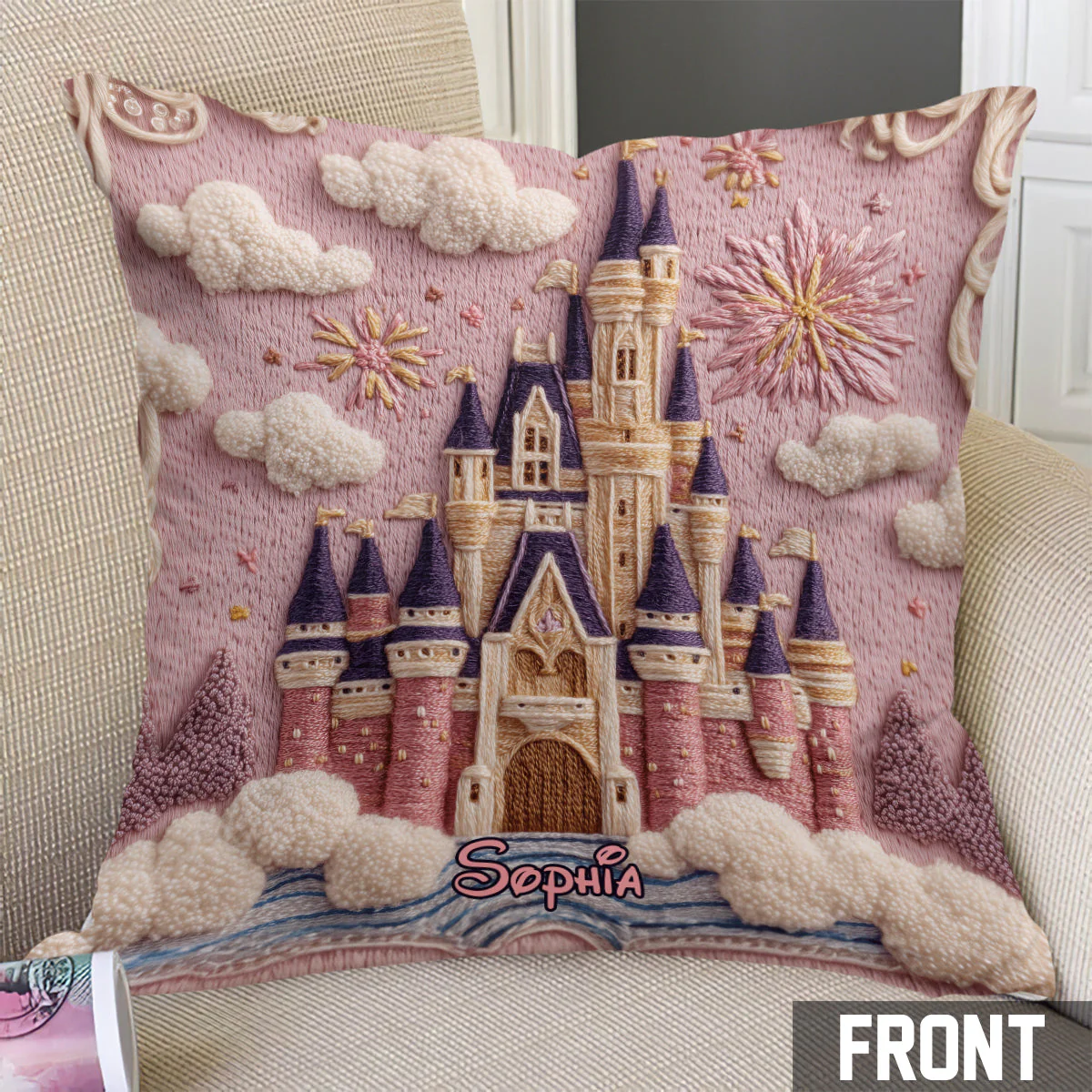 DSNY Magical Castle - Personalized Pillow - Gift For Fan HH01 - Image 2