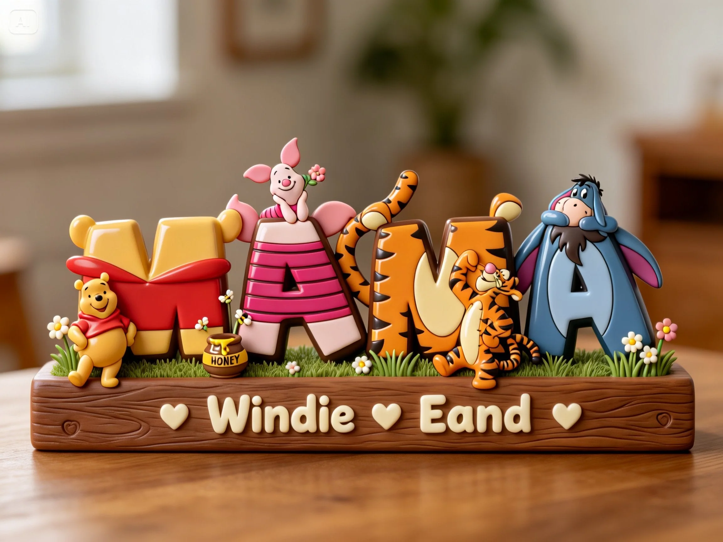 DSNY Mama Honey Bear - Personalized Acrylic Plaque - Gift For Mom, Movie Fans NL122