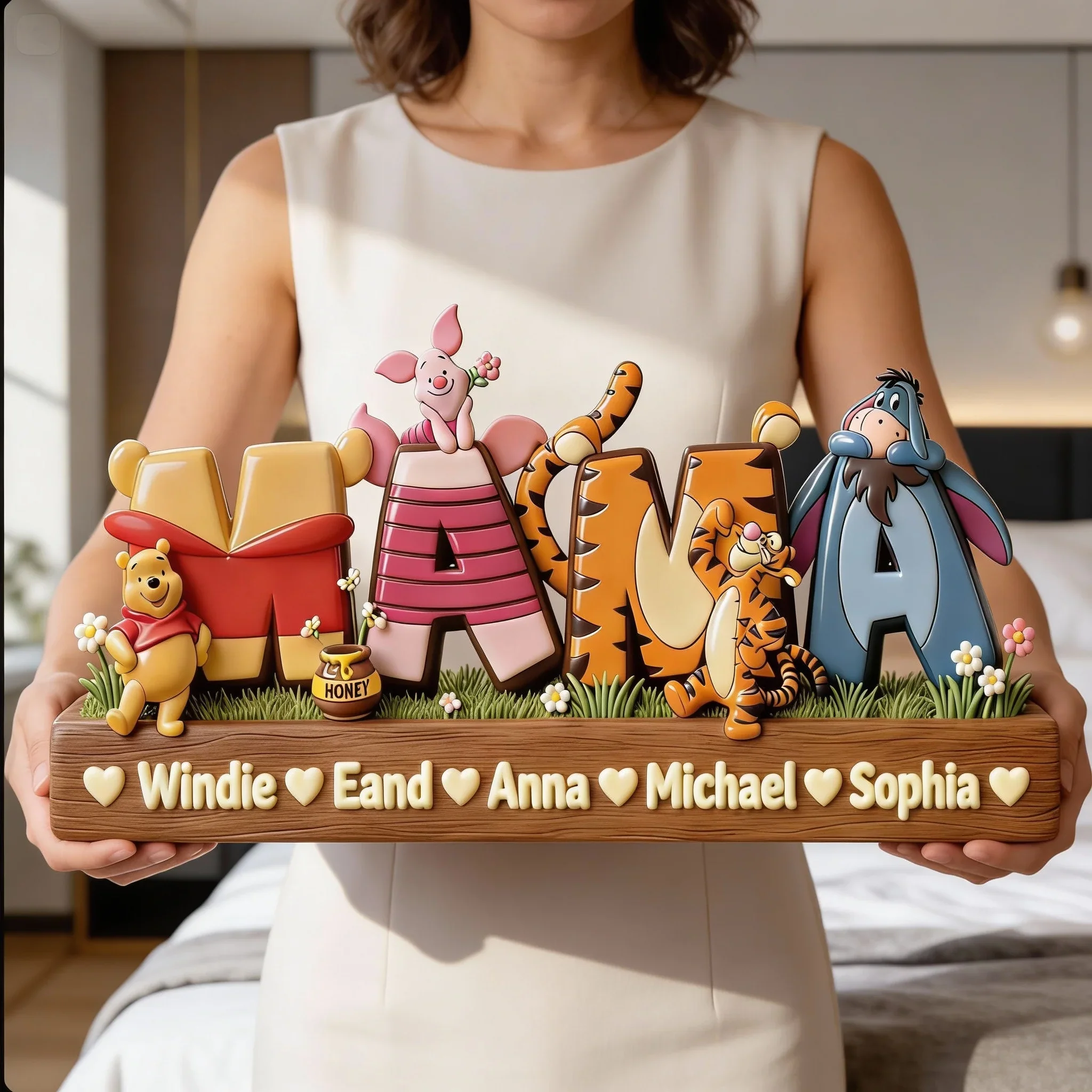 DSNY Mama Honey Bear - Personalized Acrylic Plaque - Gift For Mom, Movie Fans NL122 - Image 3