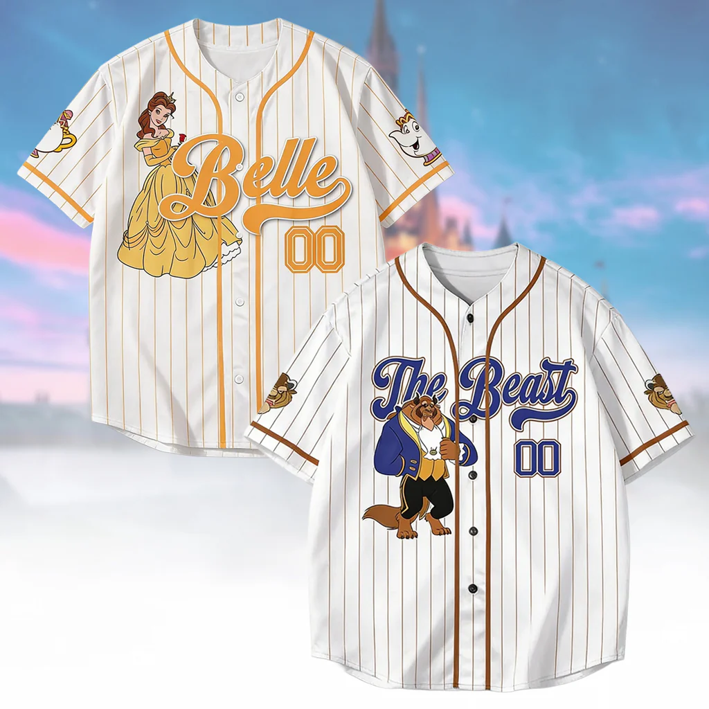 DSNY Tale As Old As Time - Personalized Baseball Jersey - Gift For Movie Fans, Couple HH01