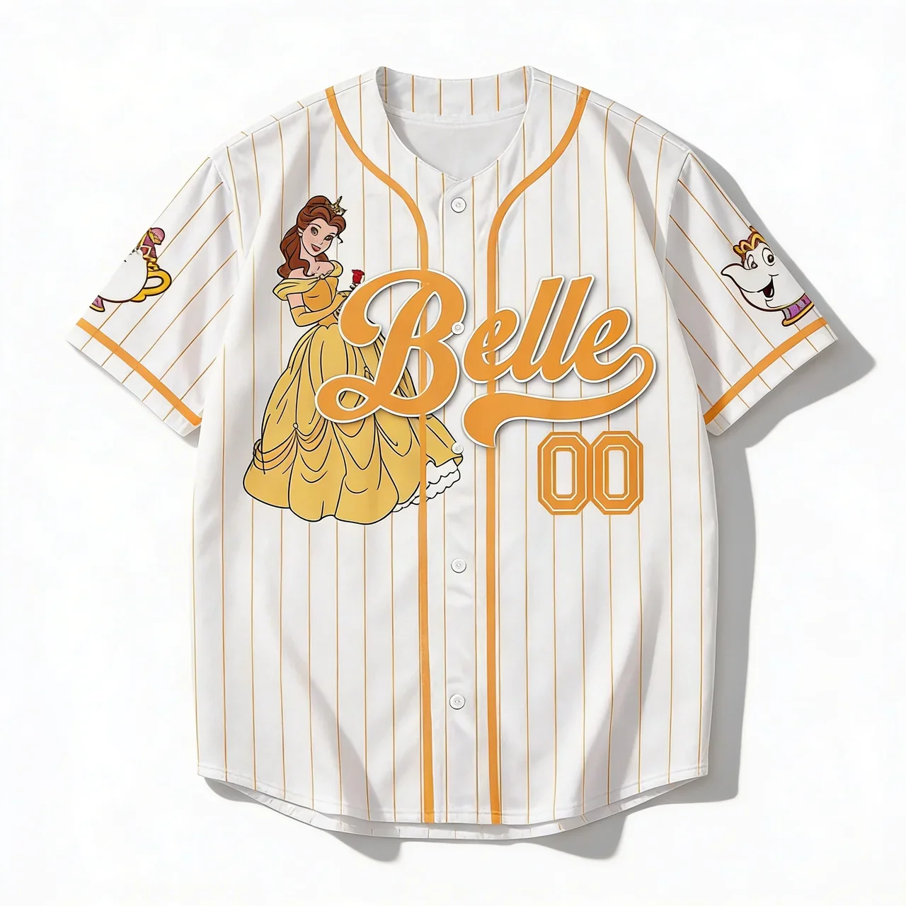 DSNY Tale As Old As Time - Personalized Baseball Jersey - Gift For Movie Fans, Couple HH01 - Image 4