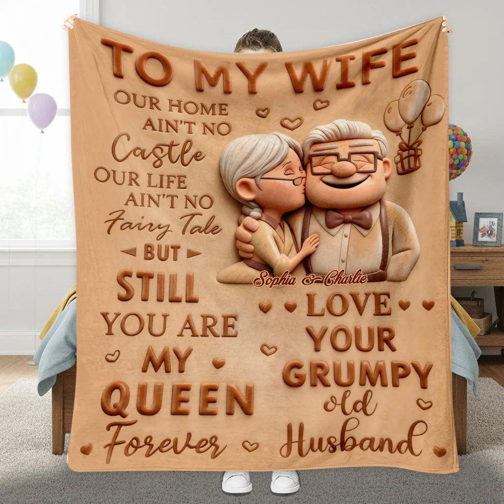 DSNY To My Wife, To My Husband - Personalized Blanket - Gift For Couple, Fan Movies HH01
