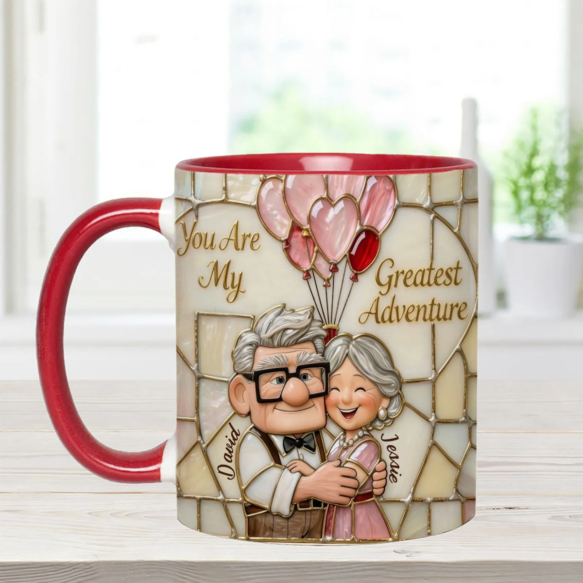 DSNY You Are My Greatest Adventure - Personalized Accent Mug - Gift For Couple, Fan Movies, Christmas, Valentine HH01 - Image 5