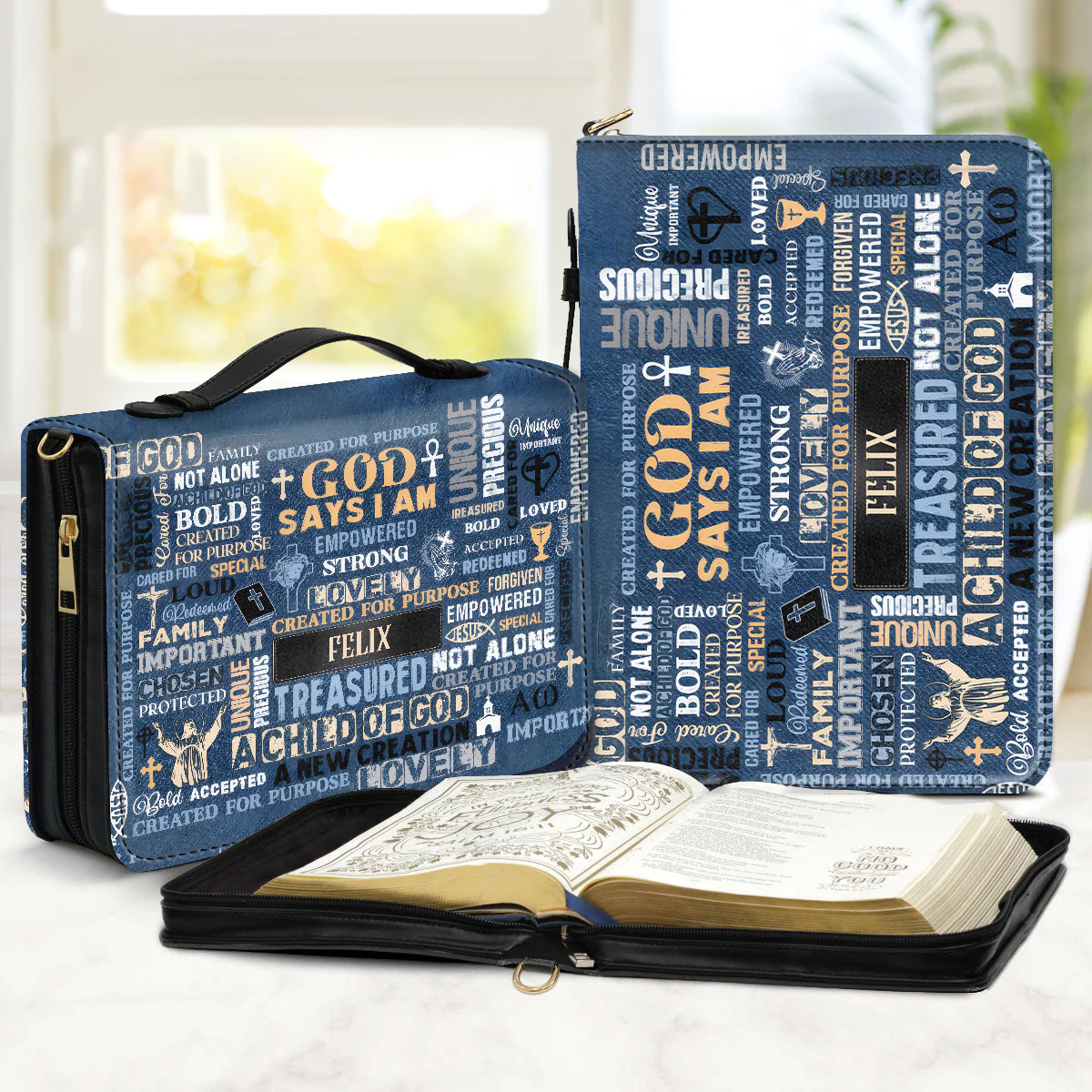 Elegant Personalized Bible Covers - Thoughtful Gift For Christians - Personalized Bible Covers - AT4080738