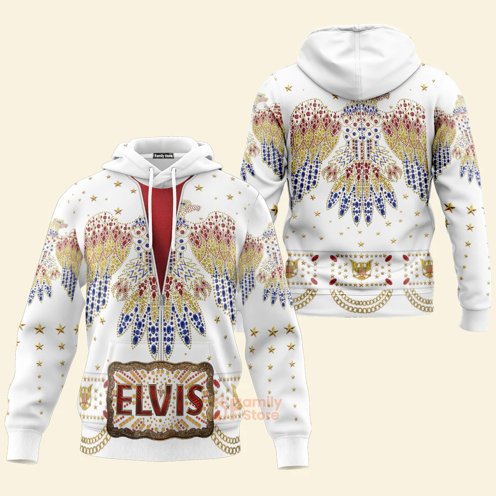 Elvis Aloha Costume from Hawaii New - Costume Cosplay Hoodie Sweatshirt Sweatpants CSELV003 - Image 2