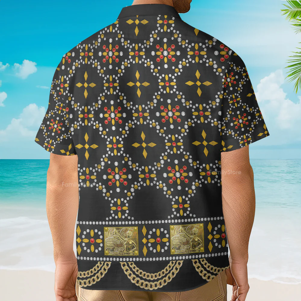 Elvis Black Conquistador Costume Black - Costume Cosplay Hawaiian Shirt CSELV015 - Image 3