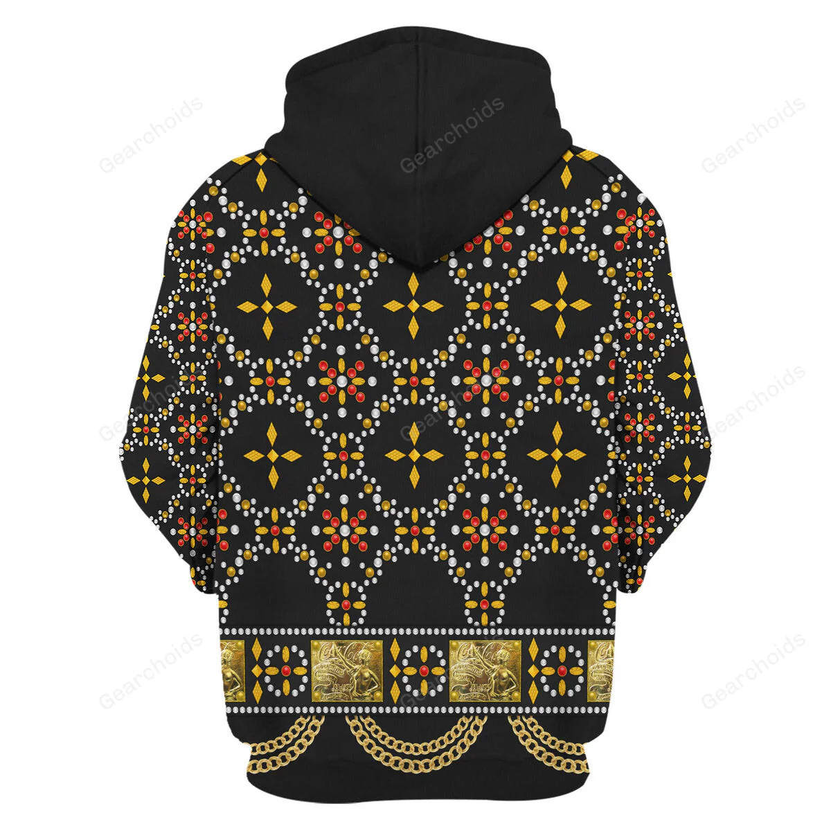 Elvis Black Conquistador Costume Black  - Costume Cosplay Hoodie Sweatshirt Sweatpants CSELV015 - Image 4