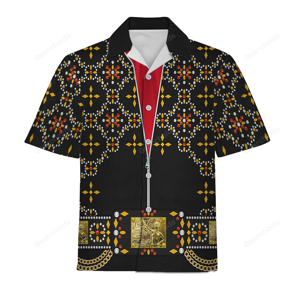 Elvis Black Conquistador Costume Black  - Costume Cosplay Hoodie Sweatshirt Sweatpants CSELV015 - Image 9